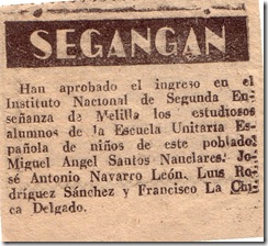 Instituto de Melilla año 1953