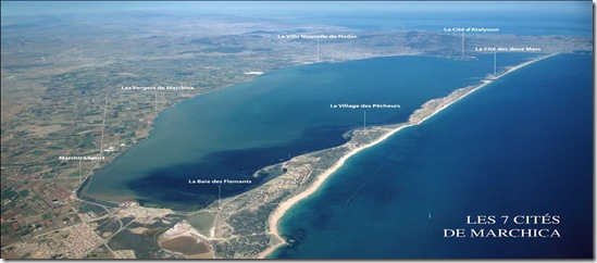 Mar chica ubicacion de los siete proyectos