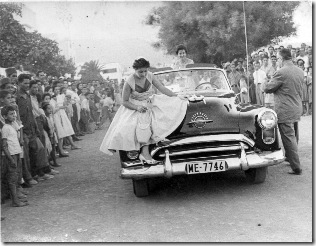 madrina de las fiesta 1955